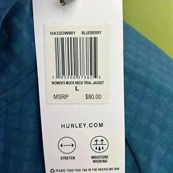 🆕 Hurley Women’s Mock Neck Trail Jacket - Picture 8 of 8